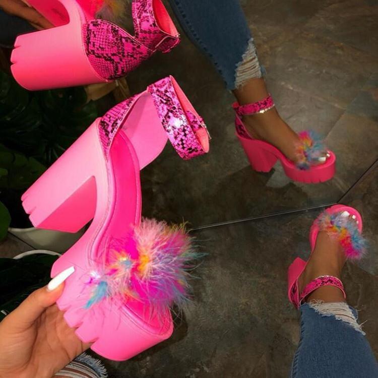 Platform Chunky Heels