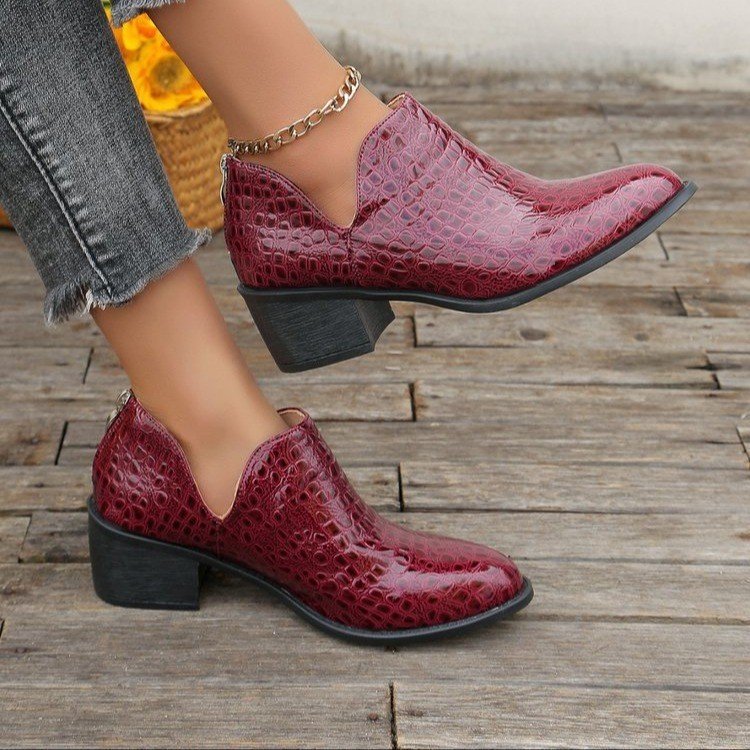 Zip Ankle Boots