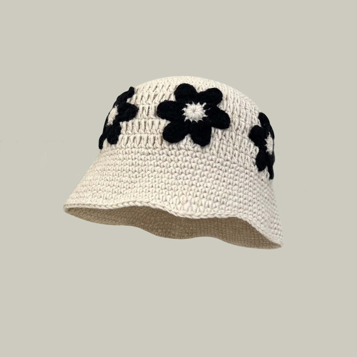 Handmade Crocheted Flower Bucket Hats