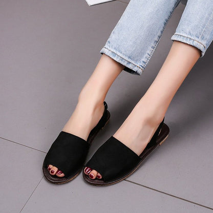 Fish Mouth Flat Sandals
