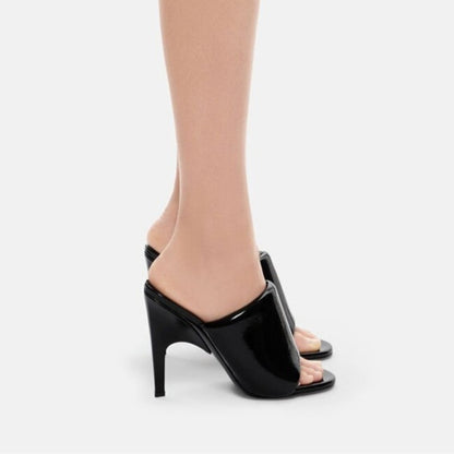 Open Toe Half Slippers Stiletto Sandals