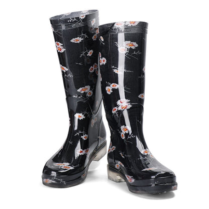 Print High Non-slip Wear-resistant Sole Rubber Boots