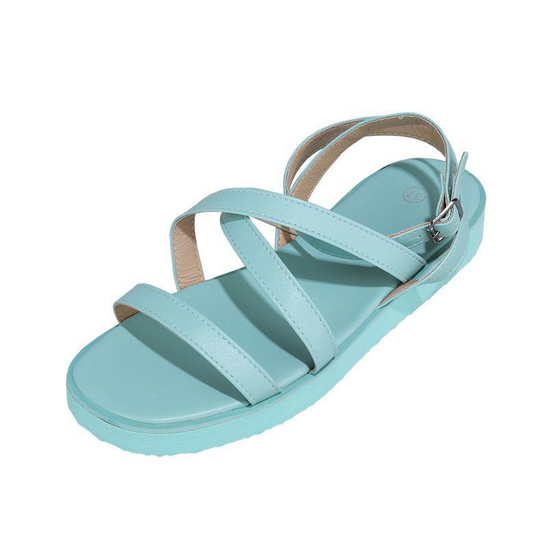 Ankle Cross Strap Flat Sandals