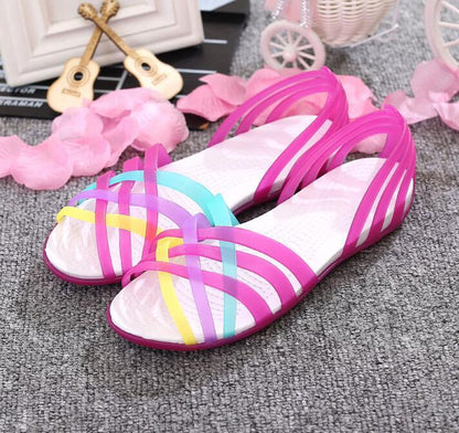 Jelly Rainbow Plastic Sandals