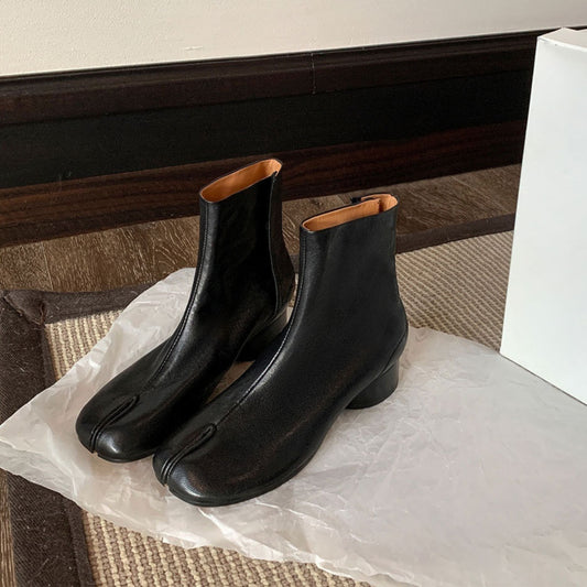 Leather Trotter Split Toe Boots