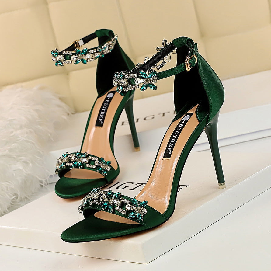 Strappy Gems High Heels