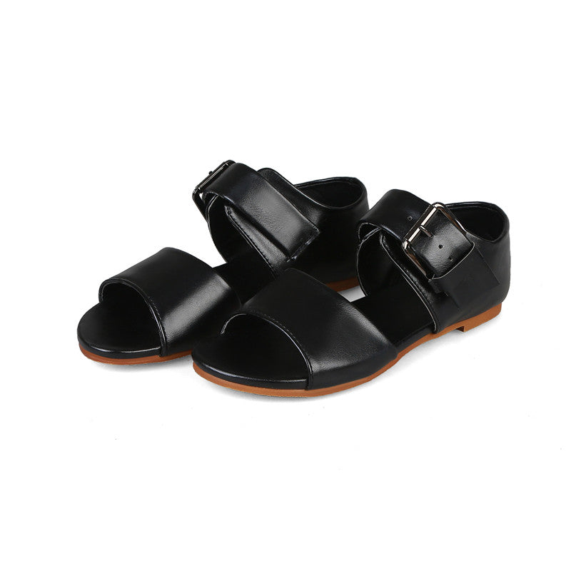 Fish Mouth Buckle Strap Sandals