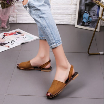 Fish Mouth Flat Sandals
