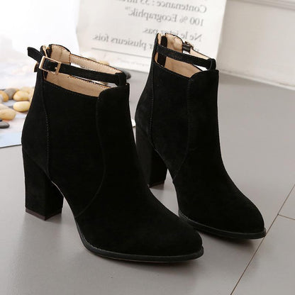 High-Heeled Martin Boots
