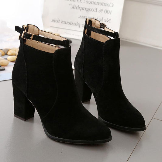 High-Heeled Martin Boots