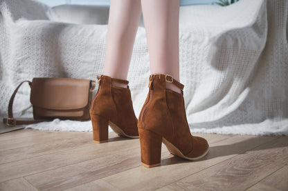 High-Heeled Martin Boots