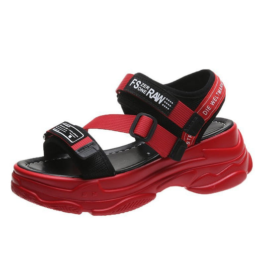 Platform Sports Style Velcro Sandals 