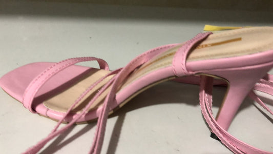 Roman Square Toe Stiletto Sandals 