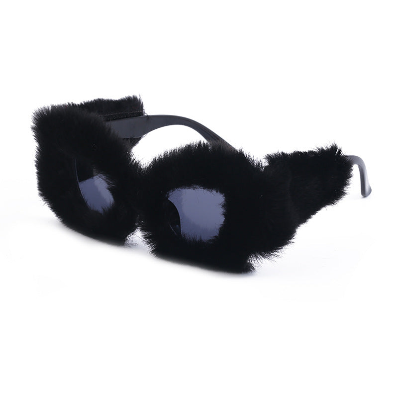 Plush Cat Eye Sunglasses