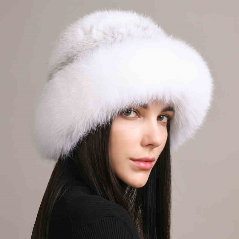 Mink Hair Braided Fur Hats