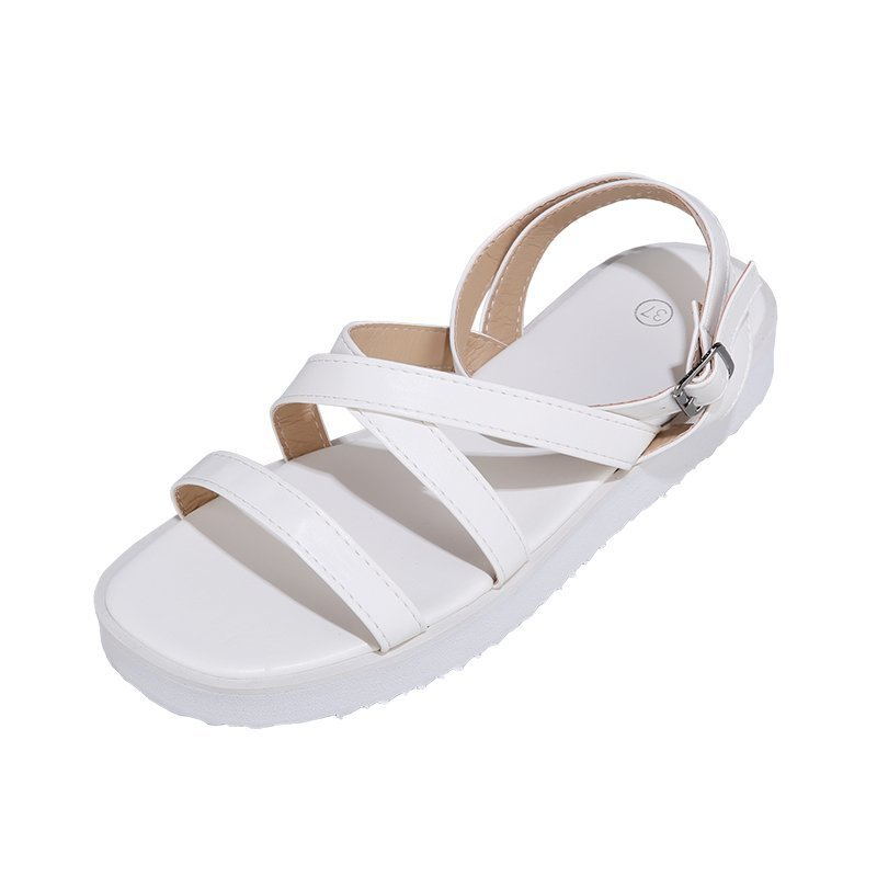 Ankle Cross Strap Flat Sandals