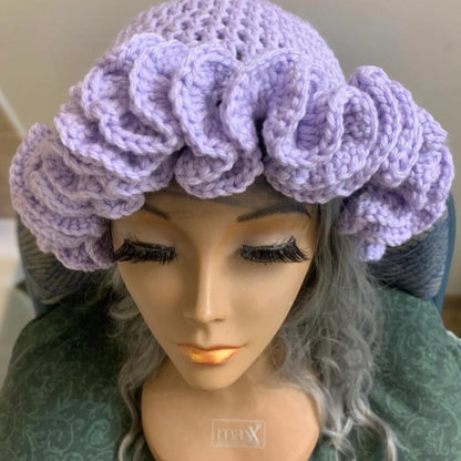 Knitted Ruffled Hats