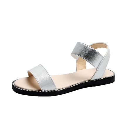 Double Strap Flat Sandals