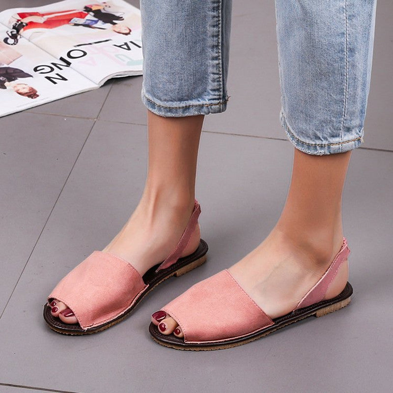 Fish Mouth Flat Sandals