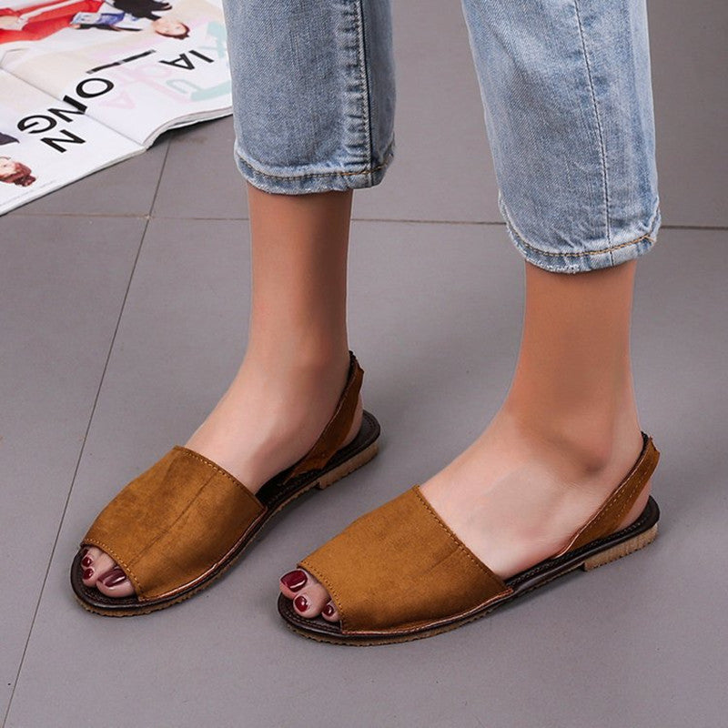 Fish Mouth Flat Sandals