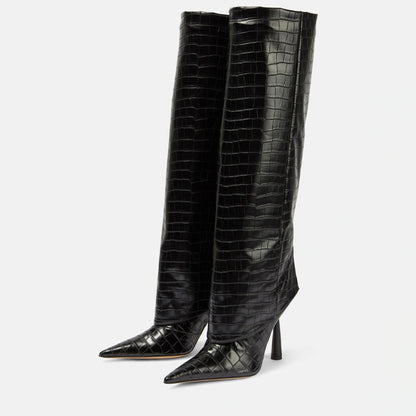 Pointed Toe Stiletto Heel Boots