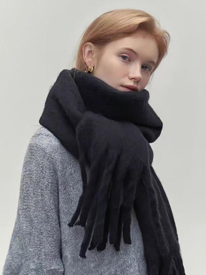 Wool Solid Color Comfortable High Quality Scarf