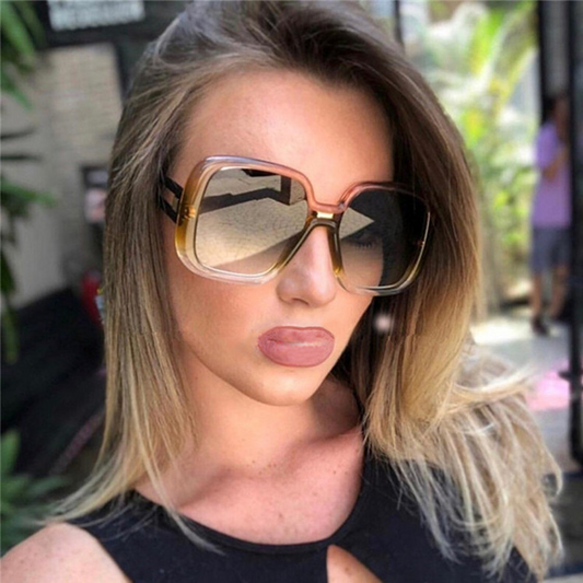 Large Gradient Personality Sunglasses