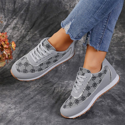 Print Lace-up Sneakers