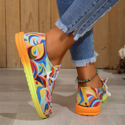Canvas Flat Pumps