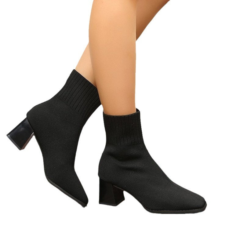 Heel Pointed Stretch Boots