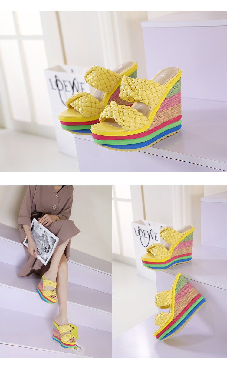 Wedge Rainbow Sandals