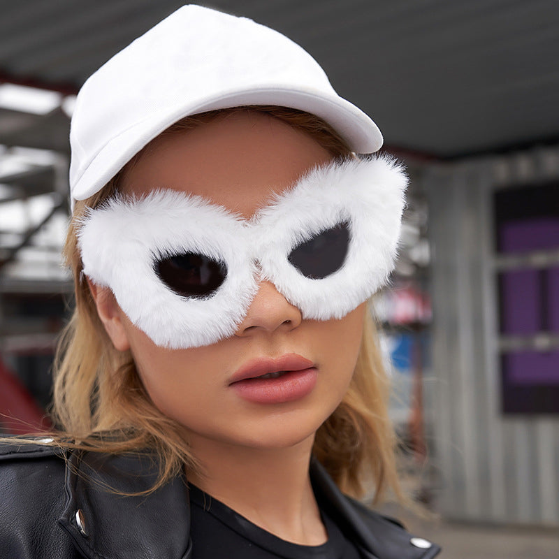 Plush Cat Eye Sunglasses