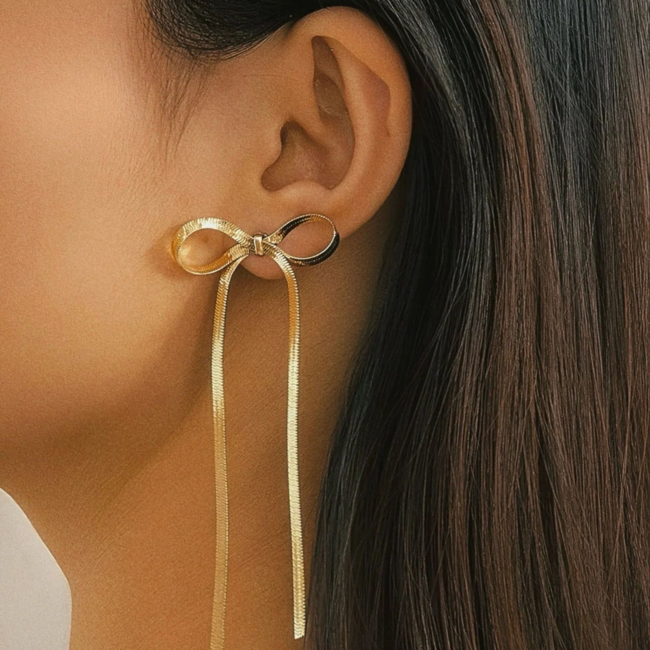 Electroplating Real Gold Simple Earrings