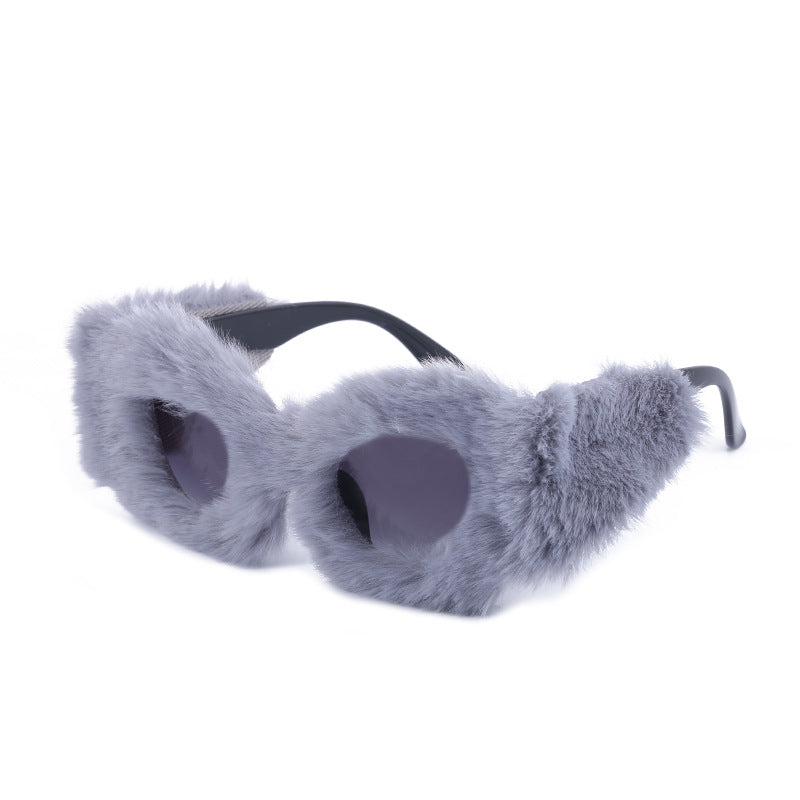 Plush Cat Eye Sunglasses