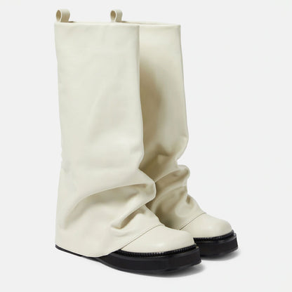 Over The Shoe Round Long Tube Boots
