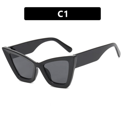 Large Cat Eye Simple Frame Sunglasses