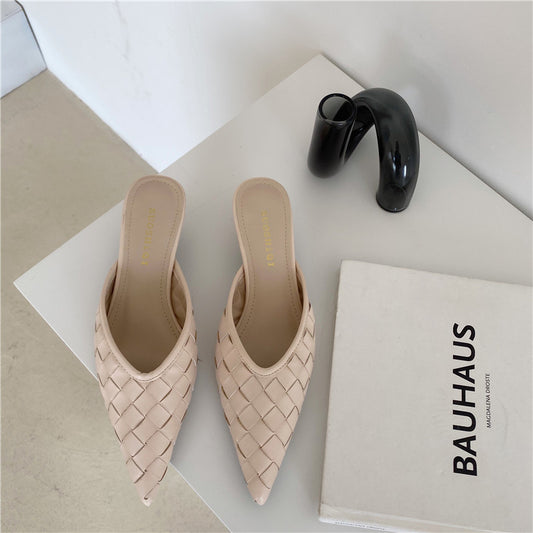 Pointed Woven Toe Heel