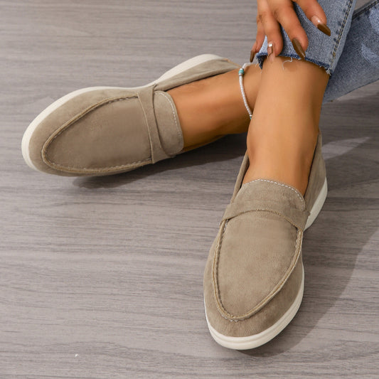 Frosted Lazy Retro Flat Shoes