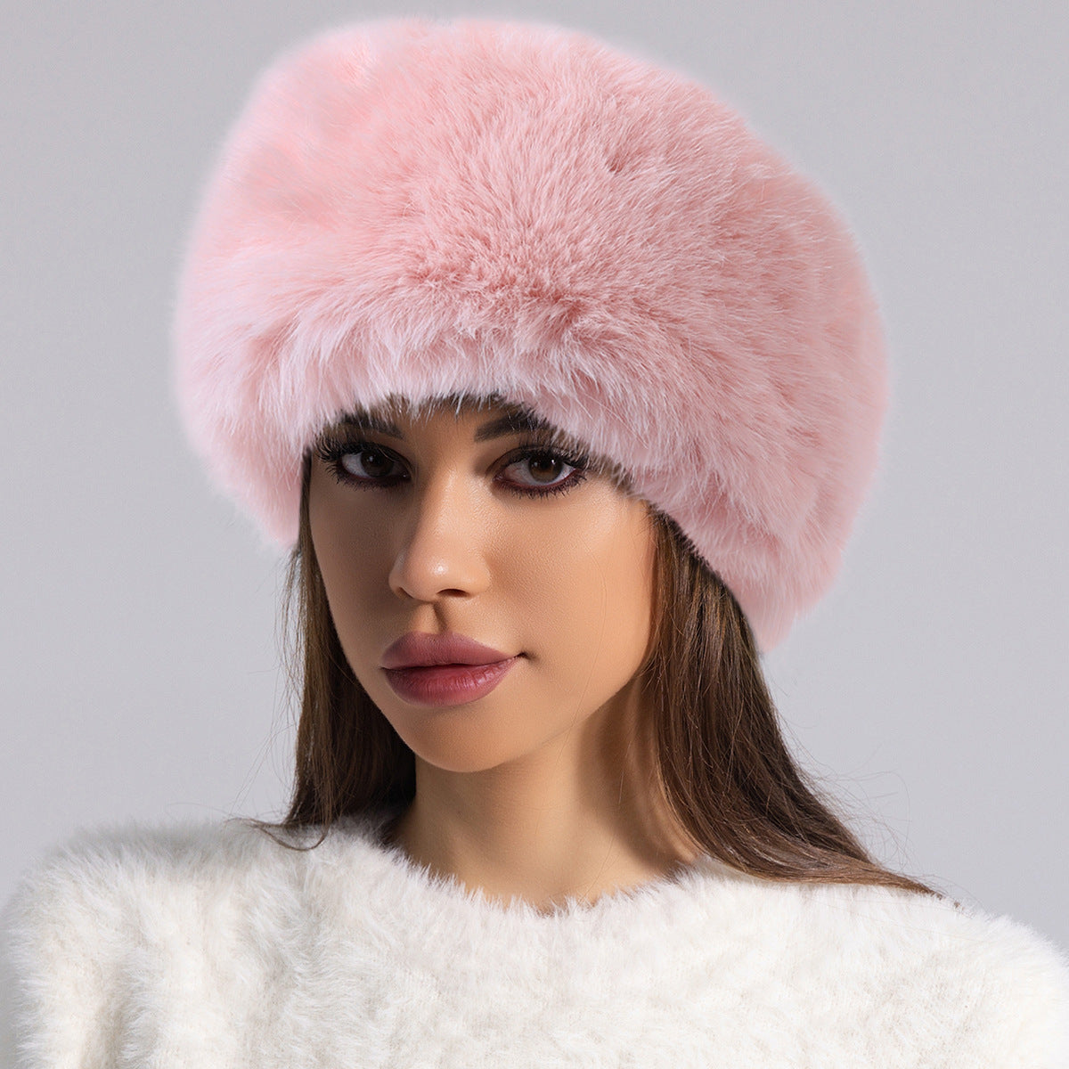 Fur Ball Woolen Thickened Hats