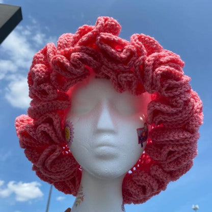 Knitted Ruffled Hats