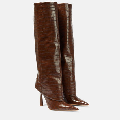 Pointed Toe Stiletto Heel Boots