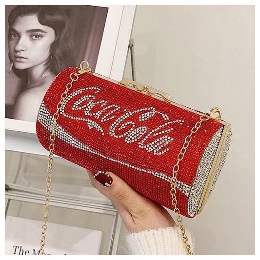 Soda Can Sparkly Clutch Purse