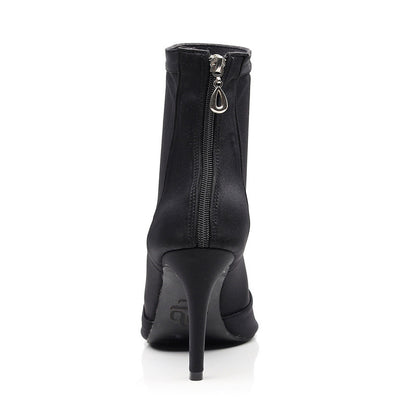 Black Elastic Latin Dance Heels