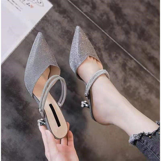 Baotou Sandals Stiletto Heel