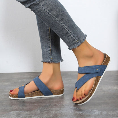Ring Toe Thick-Sole Flip-Flop Sandals