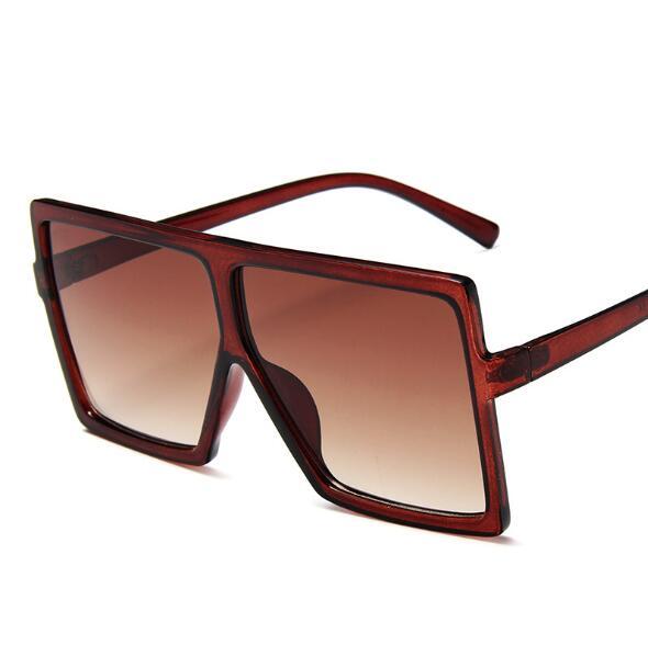 Oversized Square Designer Big Frame Sunglasses