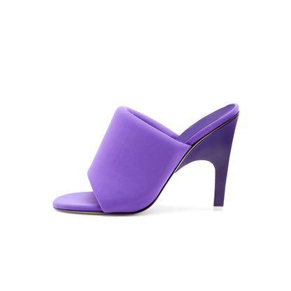 Open Toe Half Slippers Stiletto Sandals