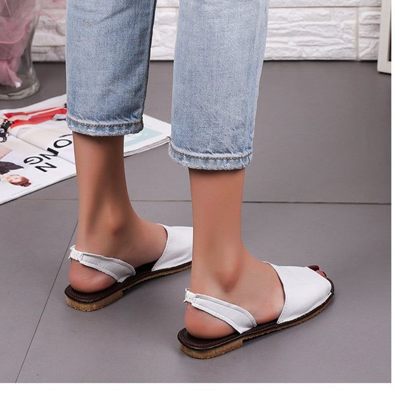 Fish Mouth Flat Sandals