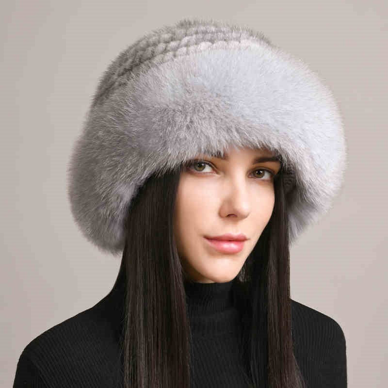 Mink Hair Braided Fur Hats