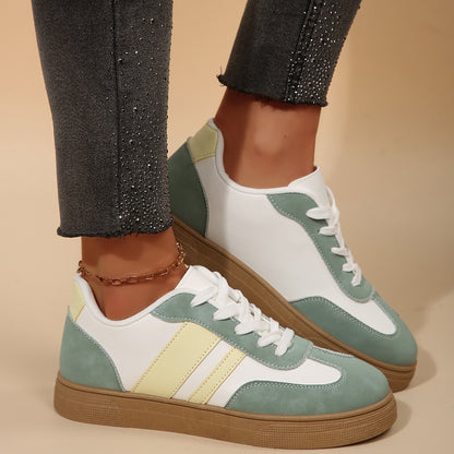 Retro Sports Suede Lace-Up Sneakers